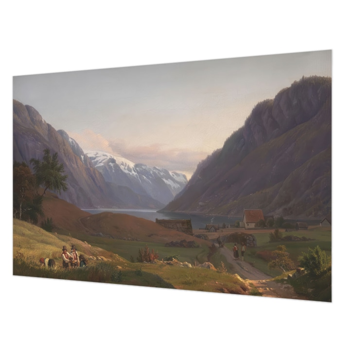 Fotótapéta Falra, Wallfluent, Hegyi panoráma, Fehér, 104 x 70 cm, Vlies, Erős Ragasztó, 010100060020000285534