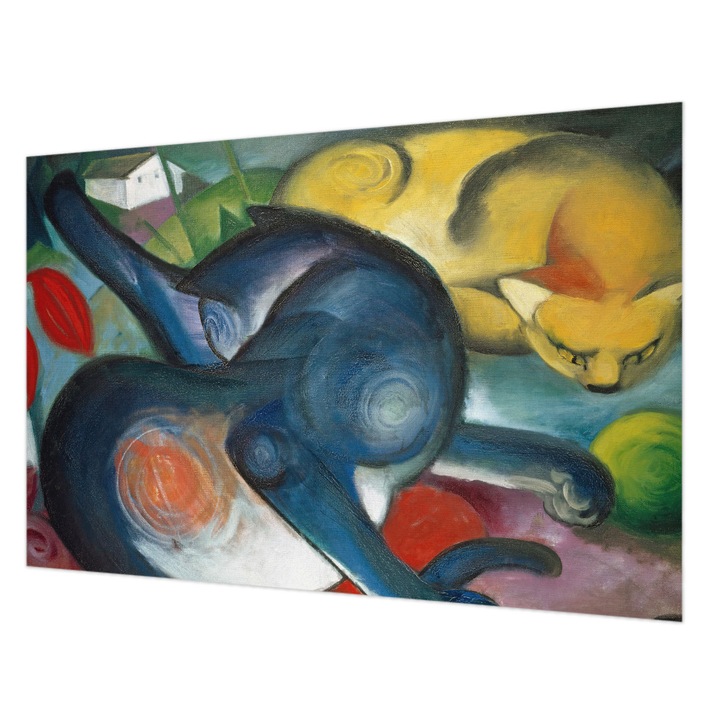 Dekor Tapéta, Wallfluent, Macskaművészet, Kék, 104 x 70 cm, Nem Szőtt, Stílusos, 010100060020000285571