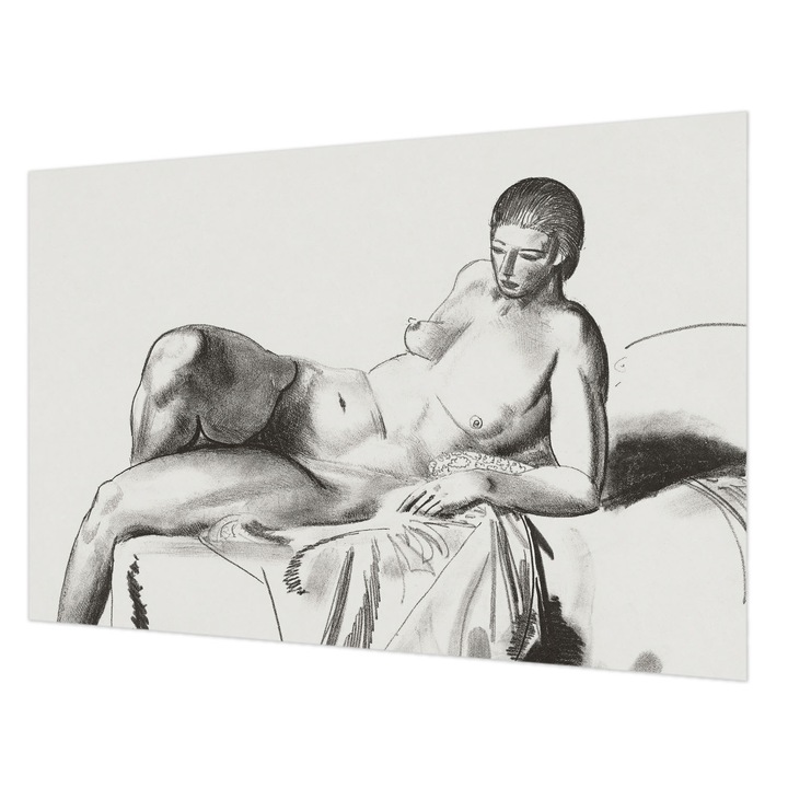 Vlies Fotótapéta De Perete, Wallfluent, Nud artistic, Alb, 104 x 70 cm, Art Deco, Pentru Living, Hol, 010100060020000285574