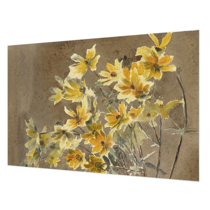 Dekor Tapéta, Wallfluent, Napos csokor, Barna, 104 x 70 cm, Nem Szőtt, Modern Dizájn, 010100060020000285581