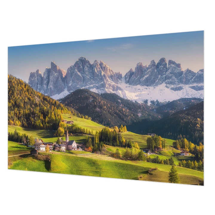 Fotótapéta Falra, Wallfluent, Hegyi táj, Zöld, 104 x 70 cm, Vlies, Dekoráció, 010100060020000007281