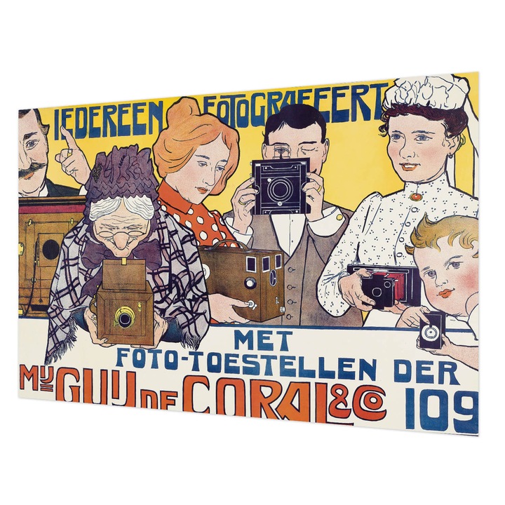 Fotótapéta De Perete, Wallfluent, Pasiunea pentru fotografie, Alb, 104 x 70 cm, Art Deco, Pentru Dormitor, Bucatarie, 010100060020000285590