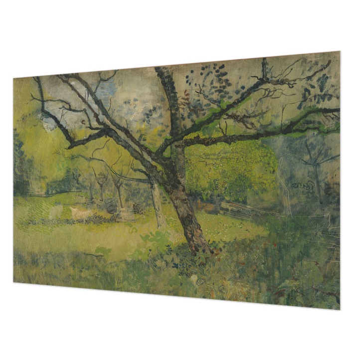 Rola Tapet Vlies De Perete, Wallfluent, Peisaj verde, Verde, 104 x 70 cm, Elegant, Pentru Birou, 010100060020000285613