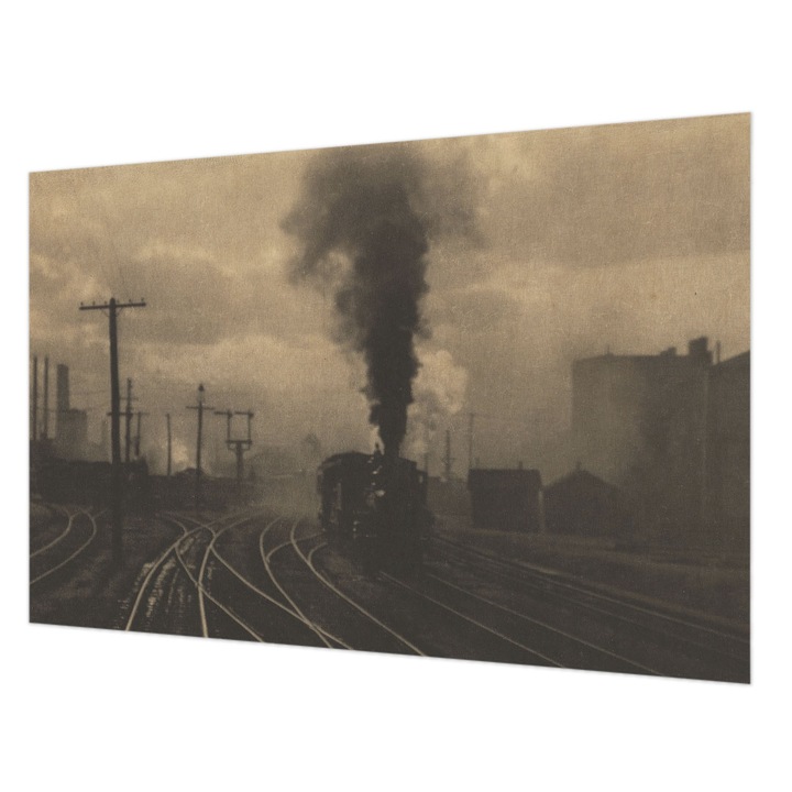 Rola Tapet Vlies De Perete, Wallfluent, Peisaj industrial, Galben, 104 x 70 cm, Art Deco, Pentru Birou, 010100060020000285611