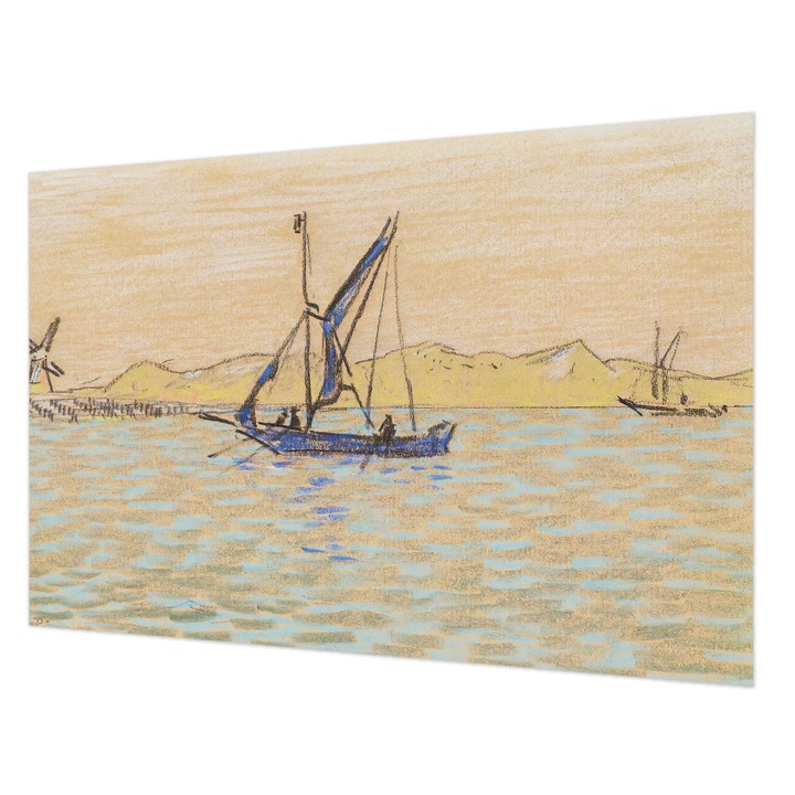 Tapet Vlies Pentru Perete, Wallfluent, Marea pacii, Bej, 104 x 70 cm, Art Deco, Pentru Uz Intern, 010100060020000285603