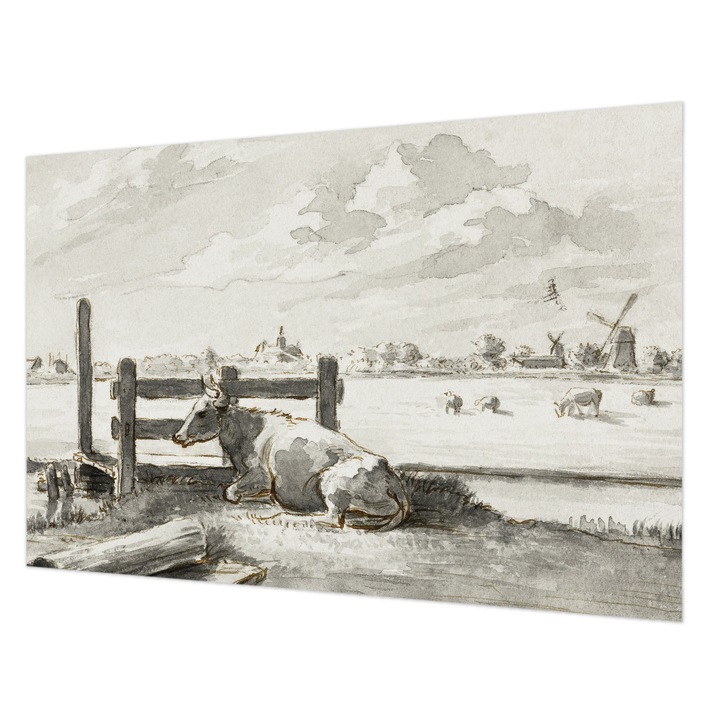 Rola Tapet Vlies De Perete, Wallfluent, Idila rurala, Alb, 104 x 70 cm, Decorativ, Pentru Uz Intern, 010100060020000285423