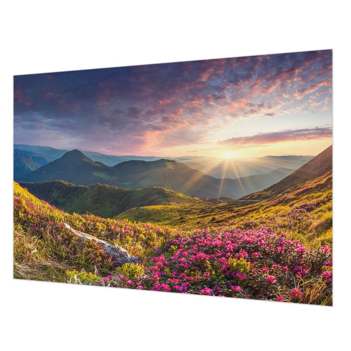Tapéta Falra, Wallfluent, Hegyi panoráma, Zöld, 152 x 104 cm, Nem Szőtt, Öko, 010100060030000001604