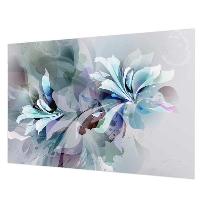 Fotótapéta Falra, Wallfluent, Virágos absztrakció, Fehér, 152 x 104 cm, Vlies, Erős Ragasztó, 010100060030000006459