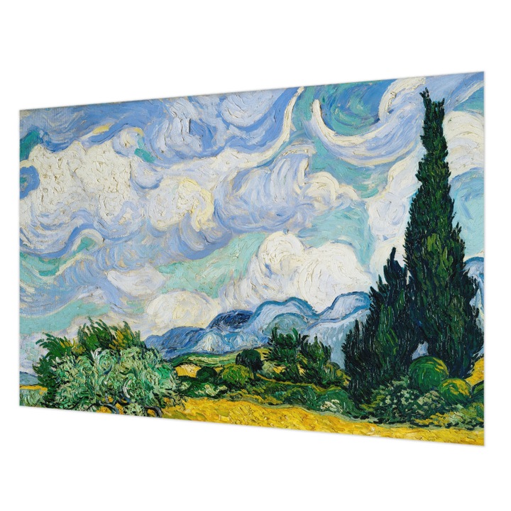 Tapéta Vlies Fali Dekoráció, Wallfluent, Kifejező felhők, Kék, 152 x 104 cm, Nem Szőtt, Klasszikus, 010100060030000010619