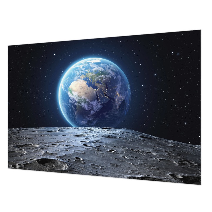 Tapéta Vlies Fali Dekoráció, Wallfluent, Kozmikus panoráma, Fekete, 152 x 104 cm, Nem Szőtt, Modern Dizájn, 010100060030000008441