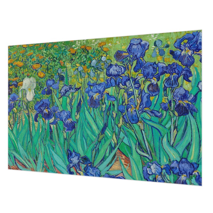 Tapéta Vlies Fali Dekoráció, Wallfluent, Kerti virágok, Kék, 152 x 104 cm, Nem Szőtt, Könnyen Felszerelhető, 010100060030000010617