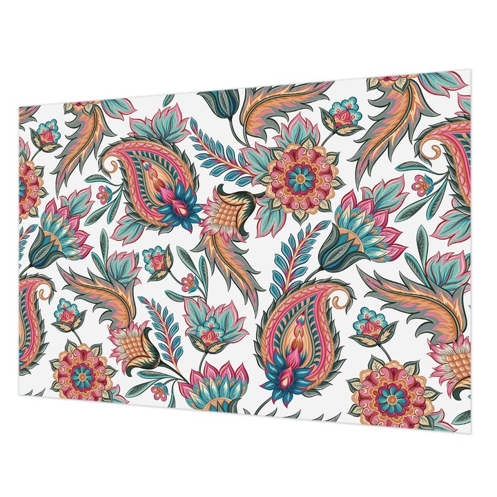 Tapéta Falra, Wallfluent, Keleti minta, Fehér, 152 x 104 cm, Nem Szőtt, Élénk Színek, 010100060030000012973