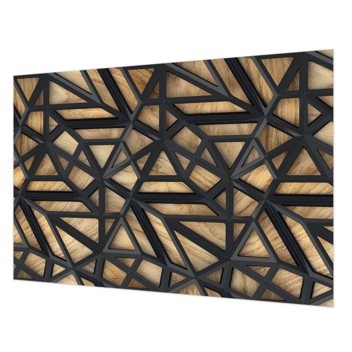 Tapéta Falra, Wallfluent, Geometriai kapcsolat, Szürke, 152 x 104 cm, Vlies, Stílusos, 010100060030000033991