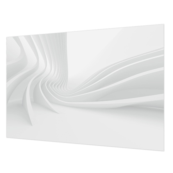 Tapéta Falra, Wallfluent, Folyadékvezetékek, Fehér, 152 x 104 cm, Vlies, Modern Dizájn, 010100060030000056563