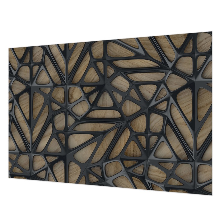 Tapéta Falra, Wallfluent, Fa háló, Bézs, 152 x 104 cm, Vlies, Klasszikus, 010100060030000056571