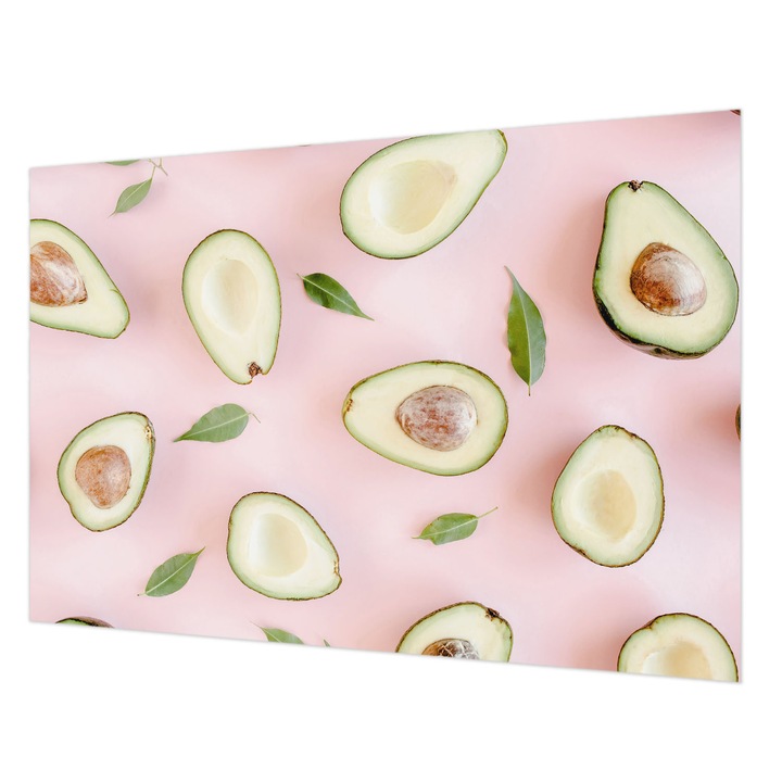 Fotótapéta Falra, Wallfluent, Avokádó összetétele, Rózsaszín, 152 x 104 cm, Nem Szőtt, Élénk Színek, 010100060030000077310