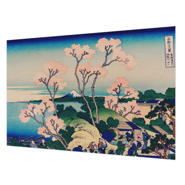 Fotótapéta Falra, Wallfluent, Cseresznyevirágzás, Kék, 104 x 70 cm, Vlies, Modern Dizájn, 010100060020000017866