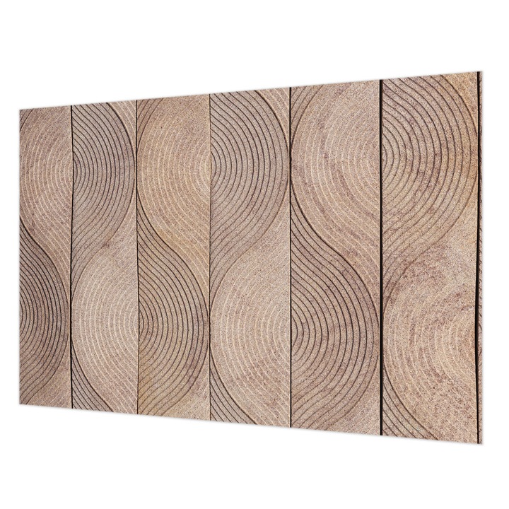 Tapéta Vlies Fali Dekoráció, Wallfluent, Fa hullámai, Barna, 152 x 104 cm, Nem Szőtt, Modern Dizájn, 010100060030000282493