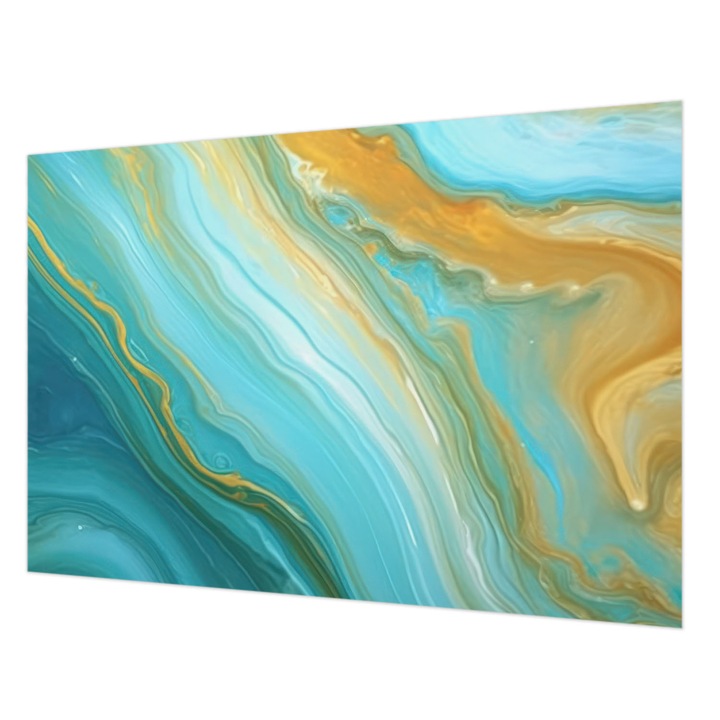 Dekor Tapéta, Wallfluent, Absztrakt hullámok, Kék, 152 x 104 cm, Vlies, Élénk Színek, 010100060030000282555