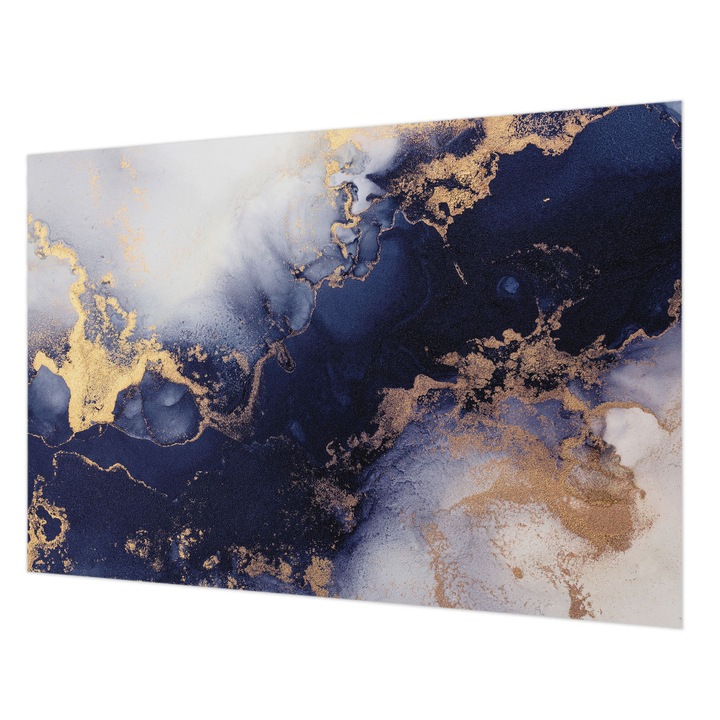 Dekor Tapéta, Wallfluent, Sötétkék hullámok, Tengerészkék, 152 x 104 cm, Nem Szőtt, Élénk Színek, 010100060030000282556