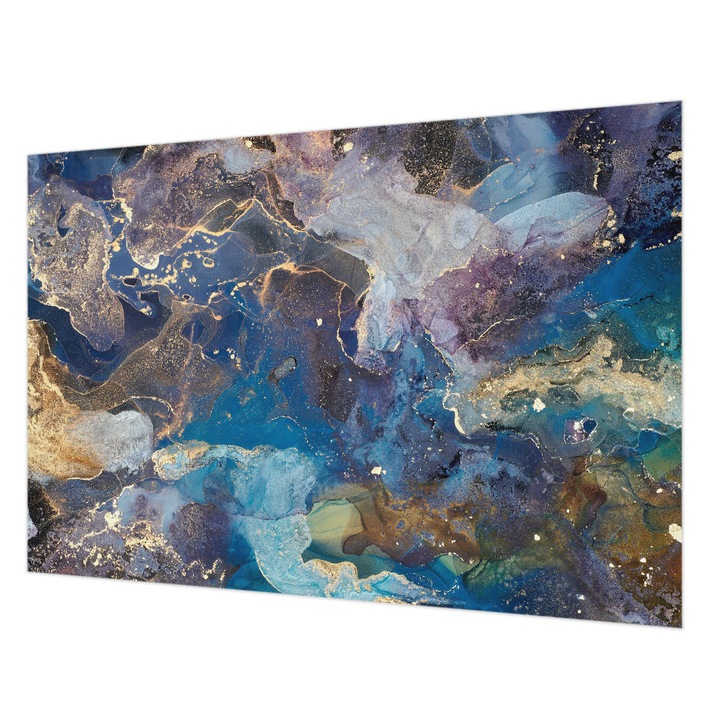 Dekor Tapéta, Wallfluent, Kozmikus mozaik, Kék, 152 x 104 cm, Nem Szőtt, Fali Dekoráció, 010100060030000282572