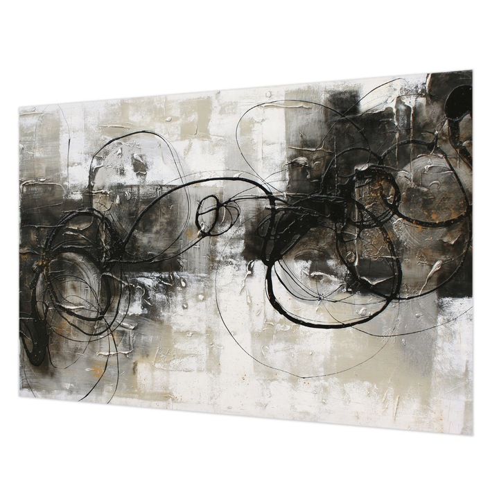 Fotótapéta Falra, Wallfluent, Absztrakt örvény, Fekete, 152 x 104 cm, Vlies, Stílusos, 010100060030000282733