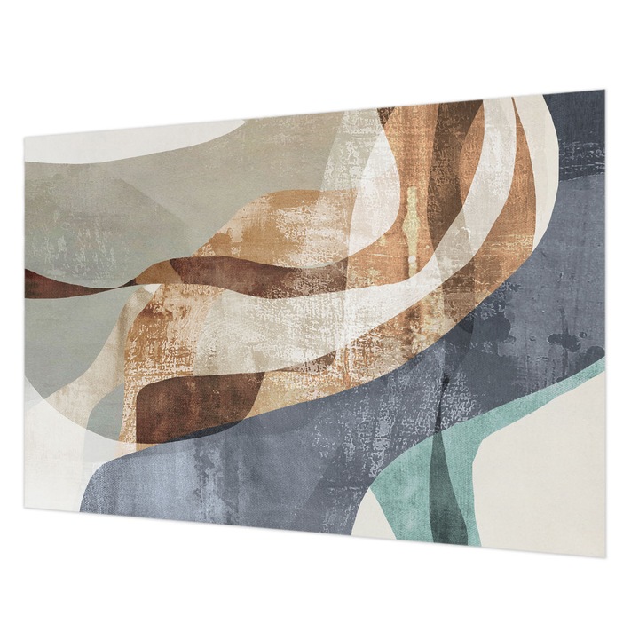 Tapéta Falra, Wallfluent, Absztrakt kompozíció, Szürke, 152 x 104 cm, Vlies, Előszobába, Hálószobába, 010100060030000282729