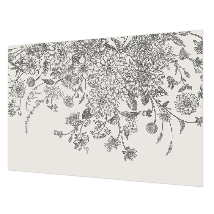 Fotótapéta Falra, Wallfluent, Virágminta, Fehér, 152 x 104 cm, Vlies, Öko, 010100060030000282734