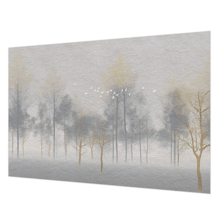 Fotótapéta Falra, Wallfluent, Erdő harmóniája, Szürke, 152 x 104 cm, Nem Szőtt, Erős Ragasztó, 010100060030000282748