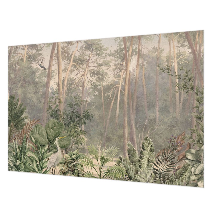 Tapéta Vlies Fali Dekoráció, Wallfluent, Természetes harmónia, Szürke, 152 x 104 cm, Nem Szőtt, Öko, 010100060030000282767