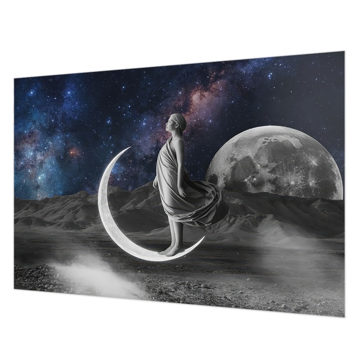 Tapéta Falra, Wallfluent, Éjszakai álmok, Fekete és fehér, 152 x 104 cm, Vlies, Modern Belsőépítészeti Dekoráció, 010100060030000284738