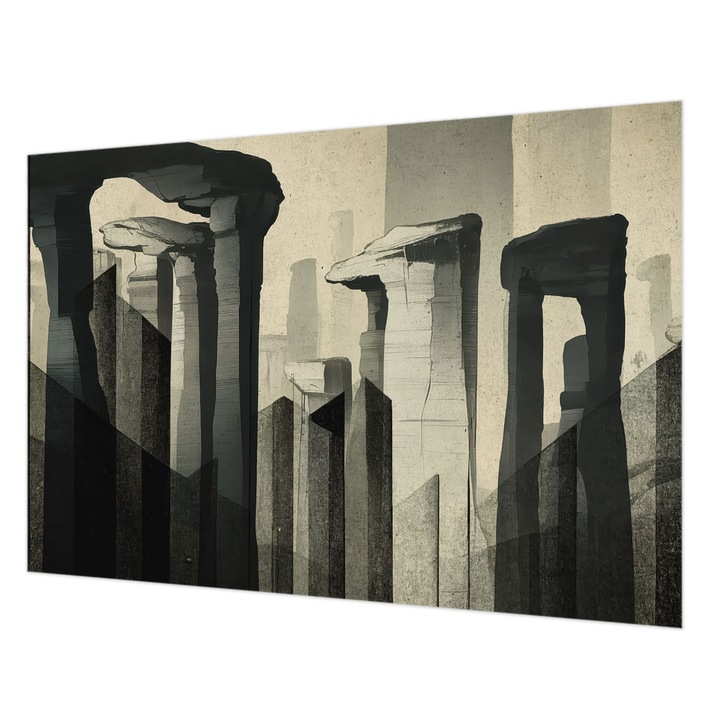 Fotótapéta Falra, Wallfluent, Nyers építészet, Szürke, 152 x 104 cm, Vlies, Élénk Színek, 010100060030000284767