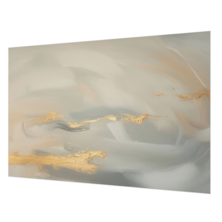 Tapéta Vlies Fali Dekoráció, Wallfluent, Gyengéd csíkok, Szürke, 152 x 104 cm, Nem Szőtt, Könnyen Felszerelhető, 010100060030000284806