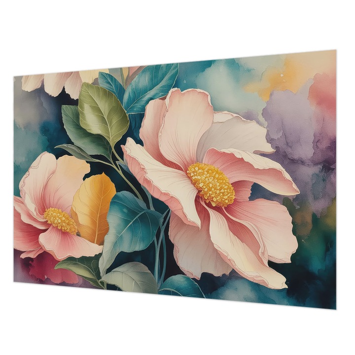 Tapéta Falra, Wallfluent, Virágos elegancia, Rózsaszín, 152 x 104 cm, Nem Szőtt, Modern Dizájn, 010100060030000284851