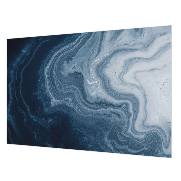 Tapéta Falra, Wallfluent, Kék hullámok, Tengerészkék, 152 x 104 cm, Nem Szőtt, Könnyen Felszerelhető, 010100060030000284864