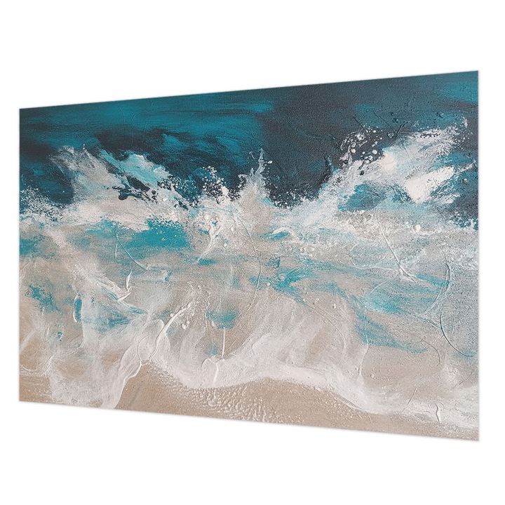 Tapéta Falra, Wallfluent, Óceán hullámai, Kék, 152 x 104 cm, Nem Szőtt, Stílusos, 010100060030000284981