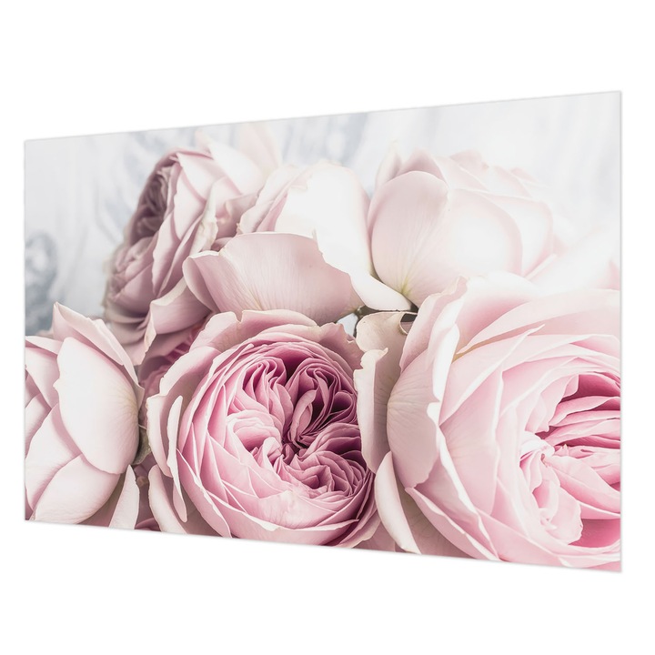 Tapéta Falra, Wallfluent, Rózsaszín rózsák, Rózsaszín, 152 x 104 cm, Nem Szőtt, Előszobába, Hálószobába, 010100060030000285008