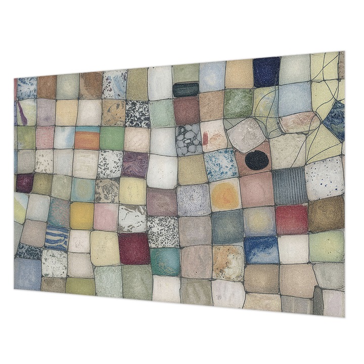 Fotótapéta Falra, Wallfluent, Színes mozaik, Szürke, 152 x 104 cm, Nem Szőtt, Modern Tapétatekercs, 010100060030000285026