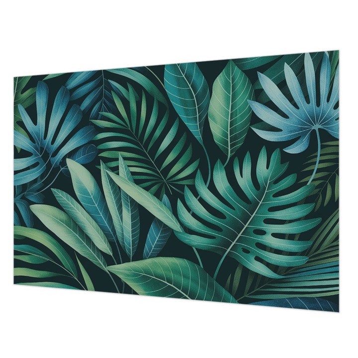 Dekor Tapéta, Wallfluent, Trópusi levelek, Zöld, 152 x 104 cm, Vlies, Könnyen Felszerelhető, 010100060030000285083