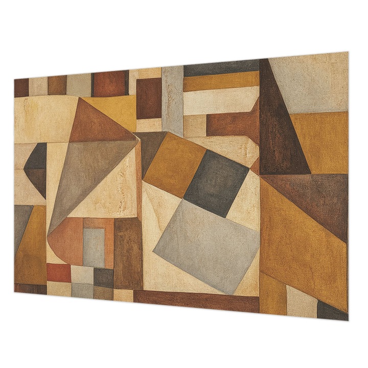 Dekor Tapéta, Wallfluent, Geometriai absztrakció, Barna, 152 x 104 cm, Nem Szőtt, Dekoráció, 010100060030000285087