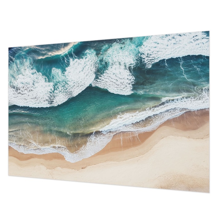 Fotótapéta Falra, Wallfluent, Tengeri hullámok, Kék, 152 x 104 cm, Vlies, Fali Dekoráció, 010100060030000285139