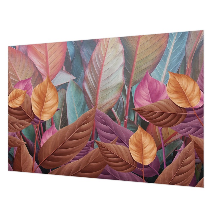 Fotótapéta Falra, Wallfluent, Színes levelek, Barna, 152 x 104 cm, Nem Szőtt, Modern Tapétatekercs, 010100060030000285143