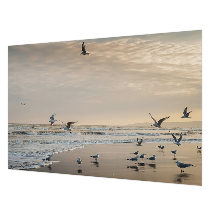 Fotótapéta Falra, Wallfluent, Tengerparti nyugalom, Fekete, 152 x 104 cm, Vlies, Előszobába, Hálószobába, 010100060030000285155