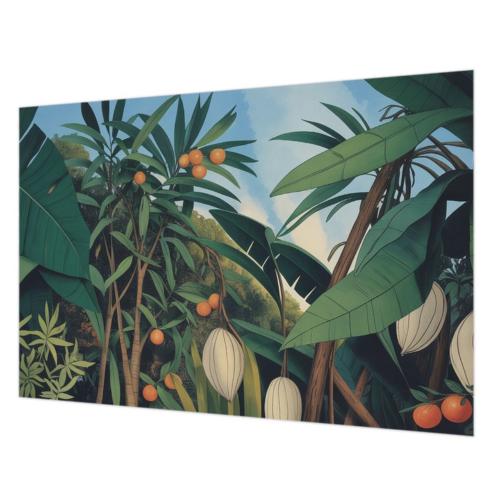 Dekor Tapéta, Wallfluent, Trópusi dzsungel, Zöld, 152 x 104 cm, Nem Szőtt, Erős Ragasztó, 010100060030000285192