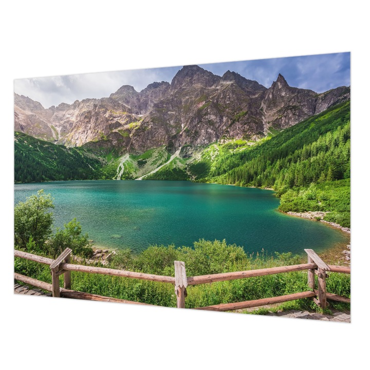 Fotótapéta Falra, Wallfluent, Hegyi táj, Zöld, 152 x 104 cm, Nem Szőtt, Modern Tapétatekercs, 010100060030000007665