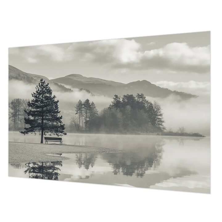 Tapéta Vlies Fali Dekoráció, Wallfluent, Romantikus táj, Szürke, 152 x 104 cm, Nem Szőtt, Klasszikus, 010100060030000284921