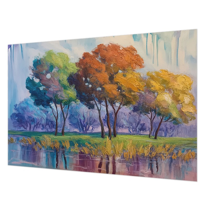 Dekor Tapéta, Wallfluent, Fa absztrakció, Zöld, 152 x 104 cm, Nem Szőtt, Öko, 010100060030000285056