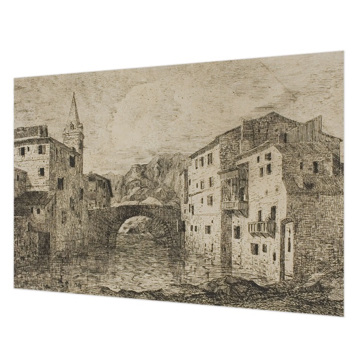 Tapéta Falra, Wallfluent, Városi panoráma, Szürke, 152 x 104 cm, Vlies, Élénk Színek, 010100060030000285282