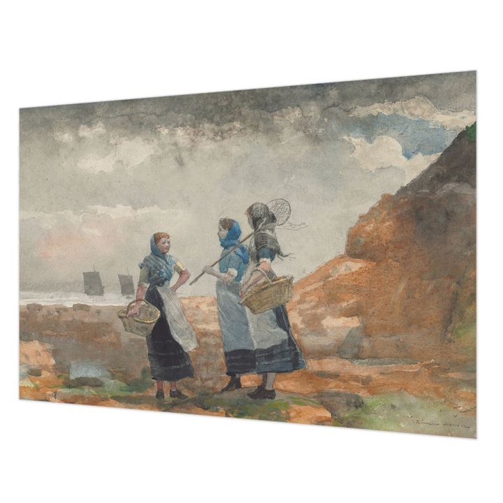 Tapéta Falra, Wallfluent, Egy békés tengerpart, Szürke, 152 x 104 cm, Nem Szőtt, Modern Belsőépítészeti Dekoráció, 010100060030000285286