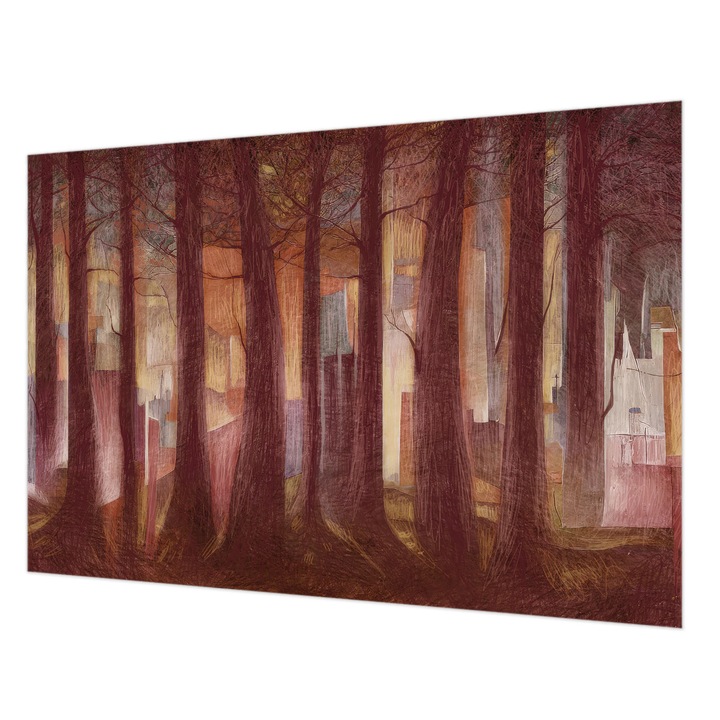 Fotótapéta Falra, Wallfluent, Titokzatos táj, Barna, 152 x 104 cm, Vlies, Élénk Színek, 010100060030000285307